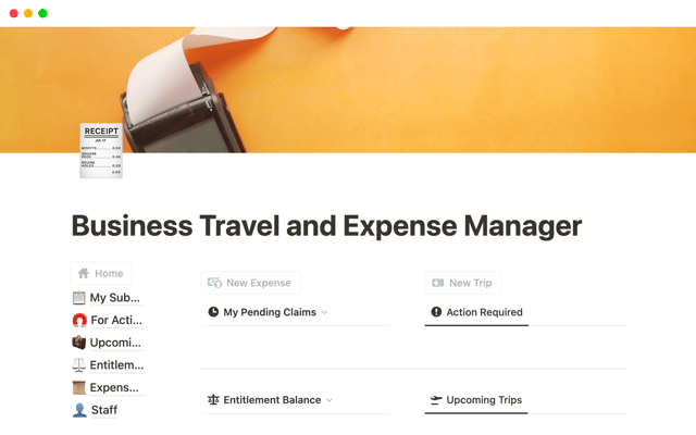 Business Travel and Expense Manager
