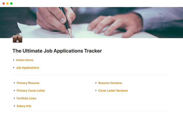 The Ultimate Job Applications Tracker
