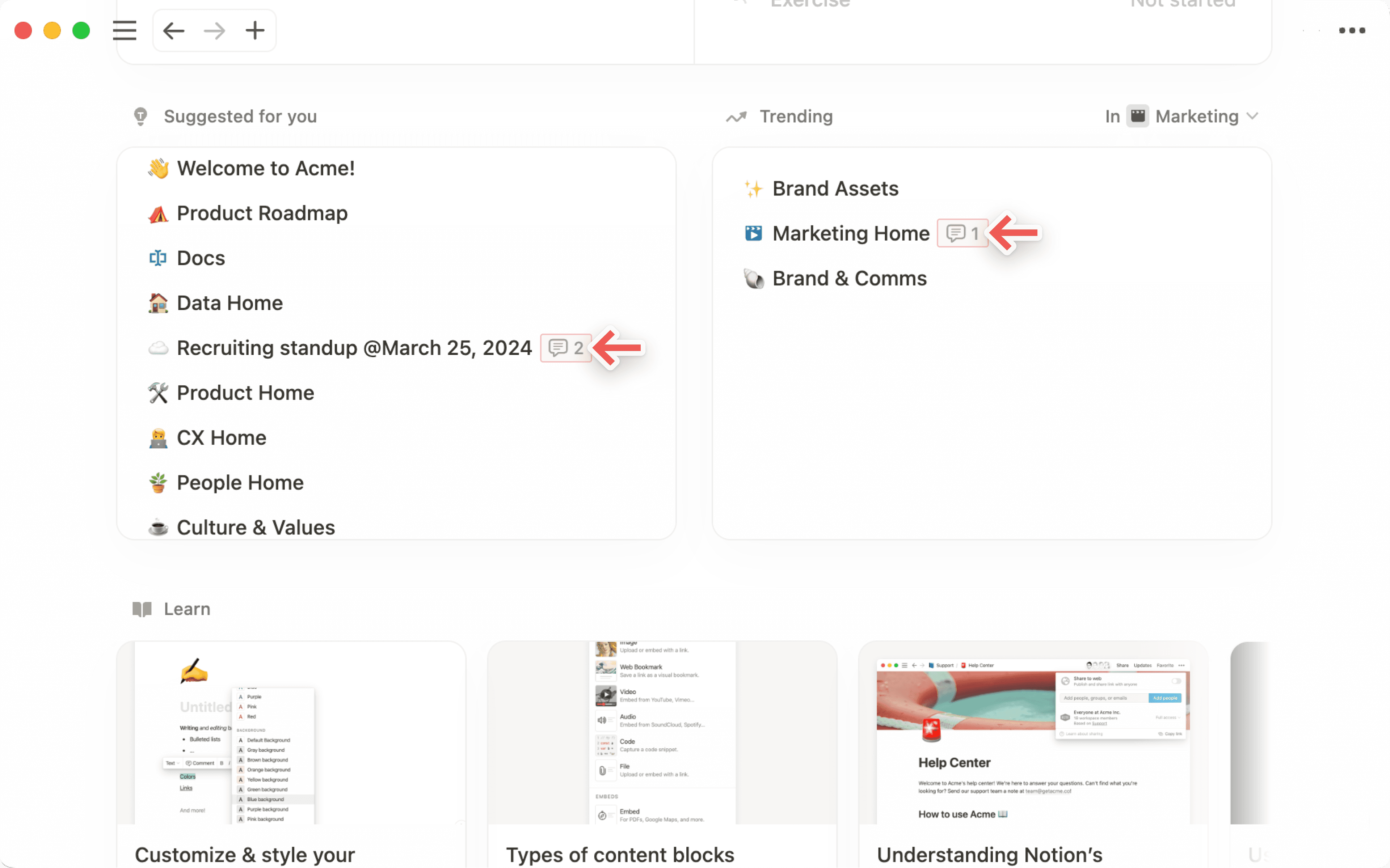 Comentarios - Comentario de base de datos en Inicio