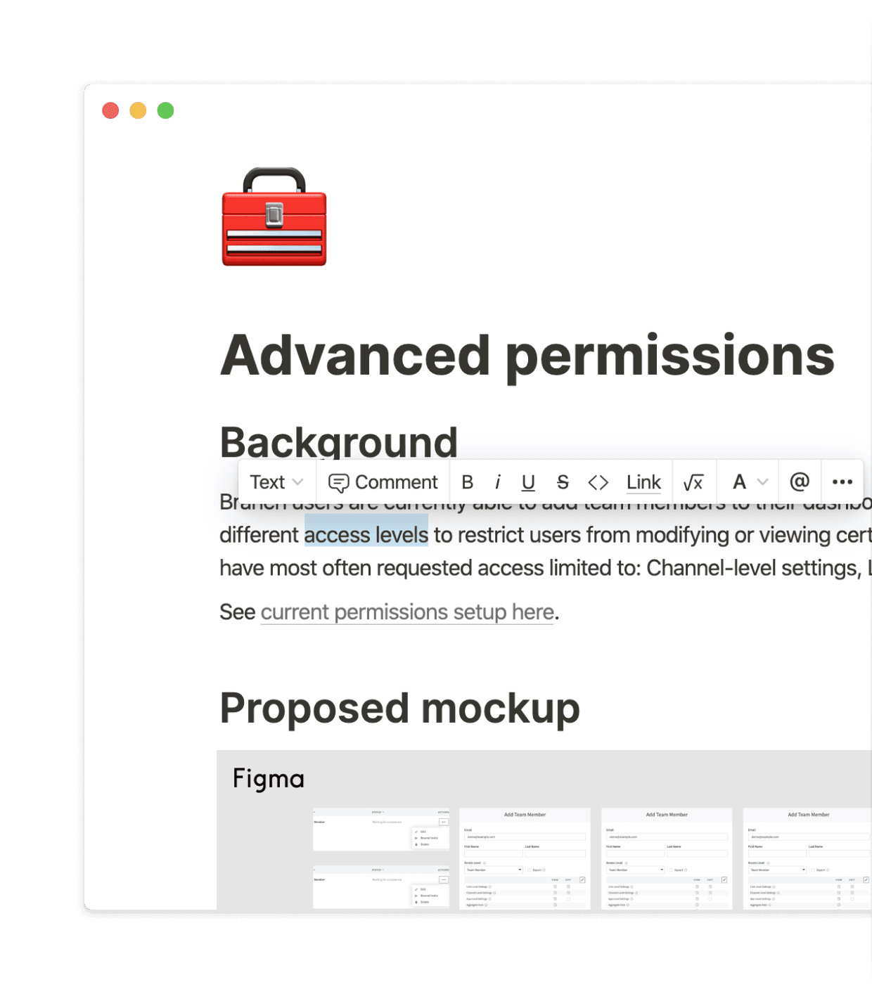 Branch documentation
