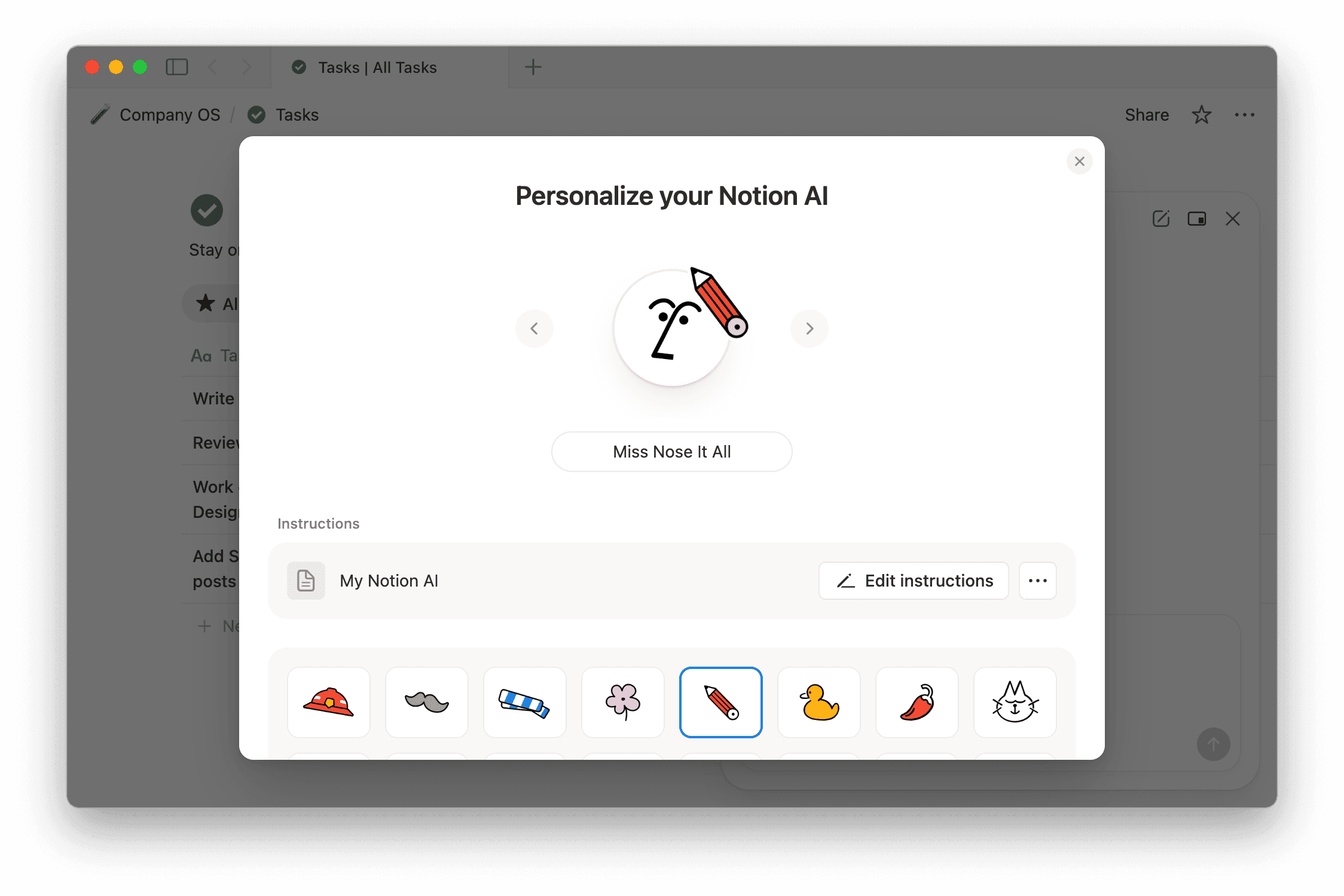 aide : personnaliser l’agent