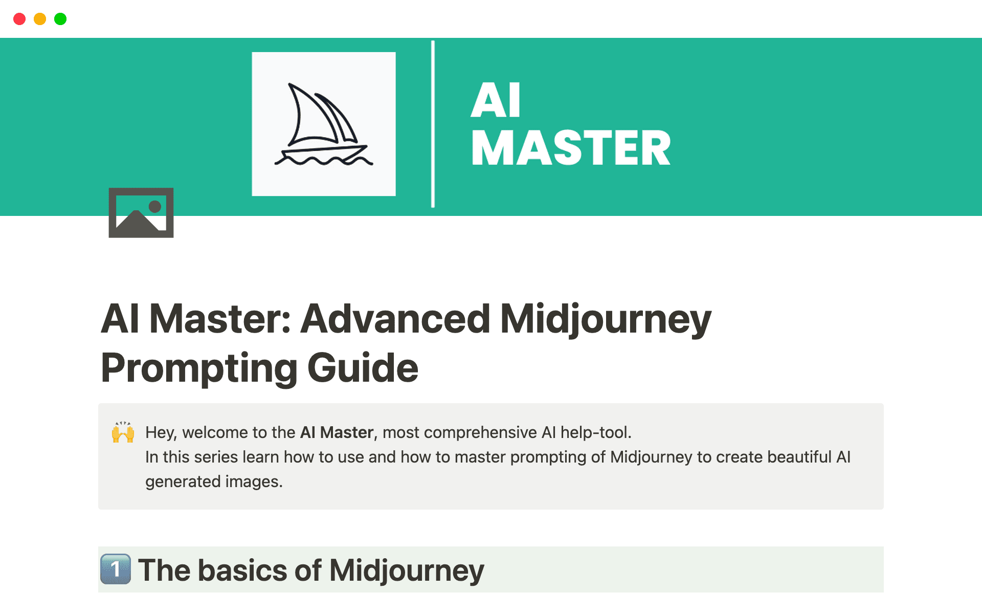 AI master guide