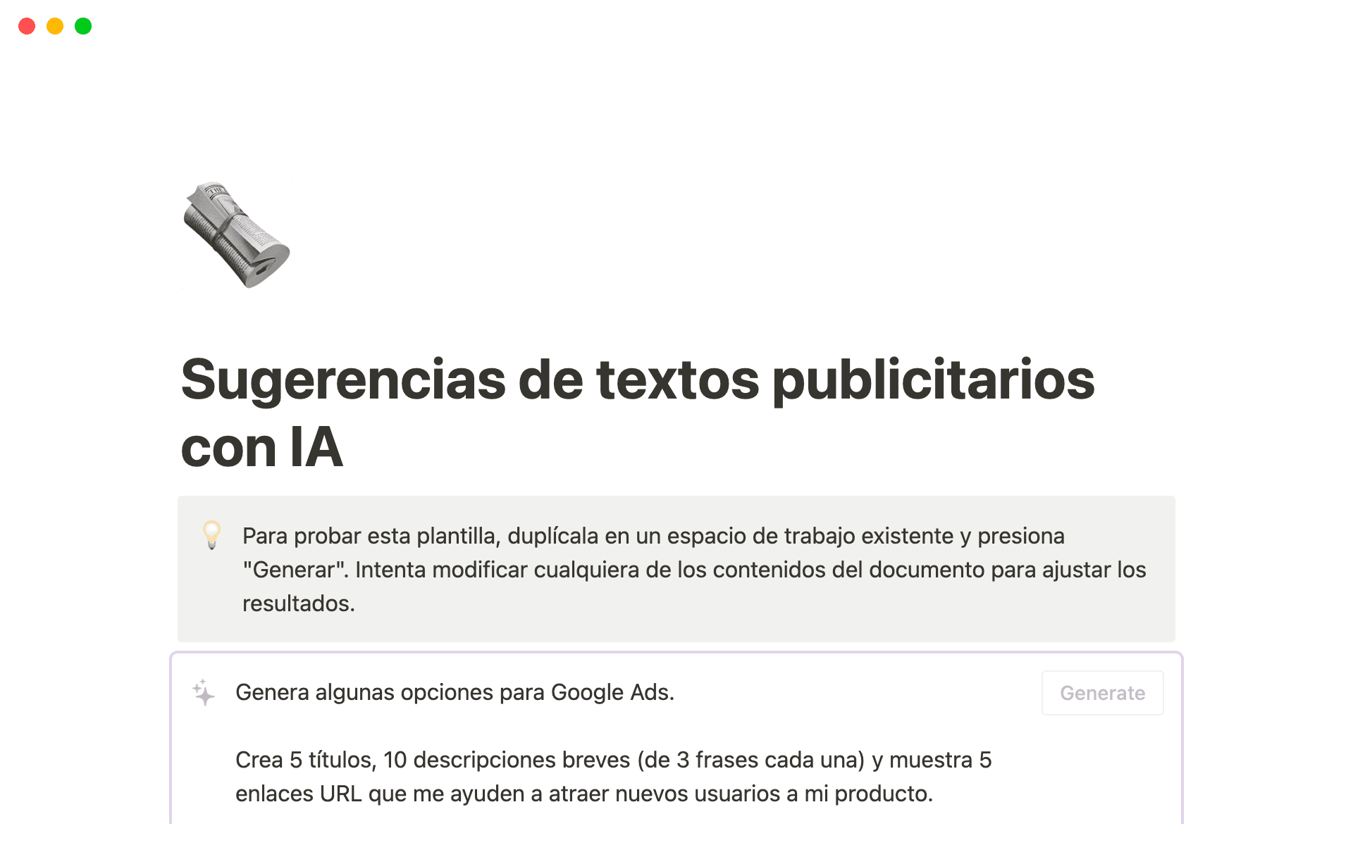 How to create email copy with Notion AI