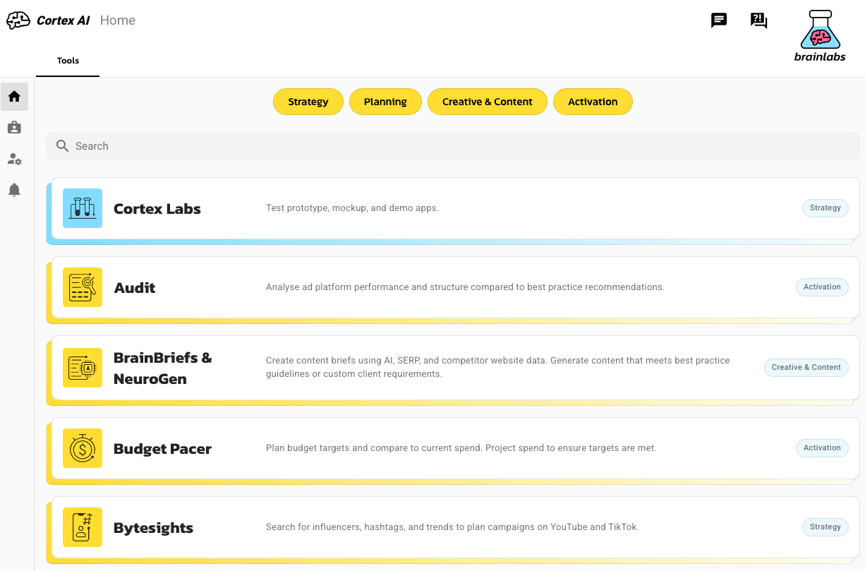 Brainlabs' Cortex AI platform