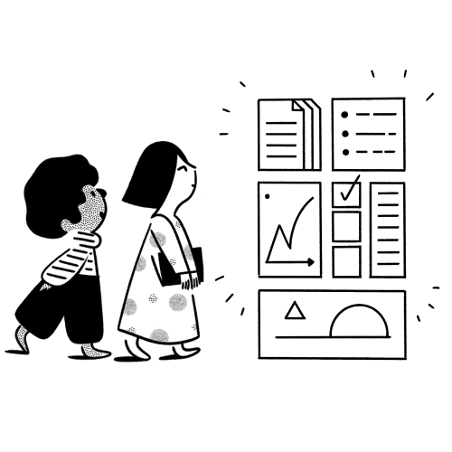 ファイル整理のイラスト