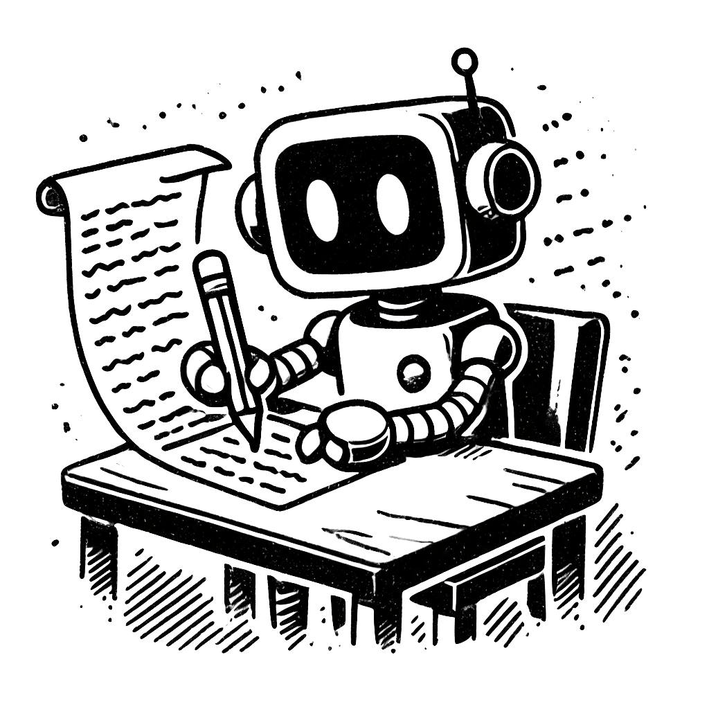 robot doing busy work