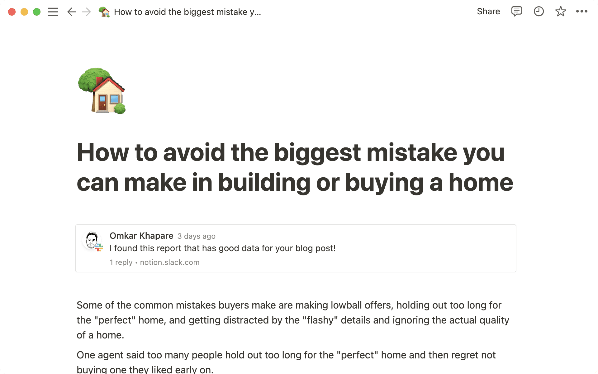 Füge relevante Slack-Nachrichten in deine Dokumente ein.