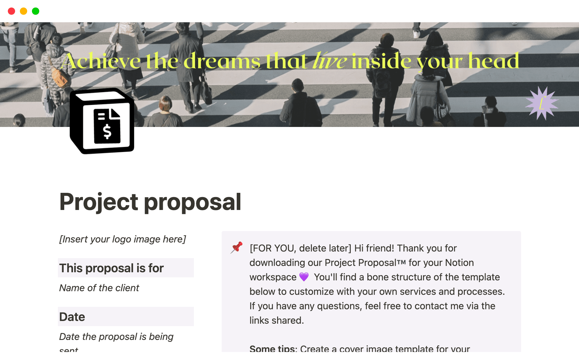 Project proposal template