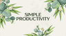 Simple Productivity的个人资料图片