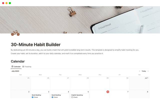 30-Minute Habit Builder