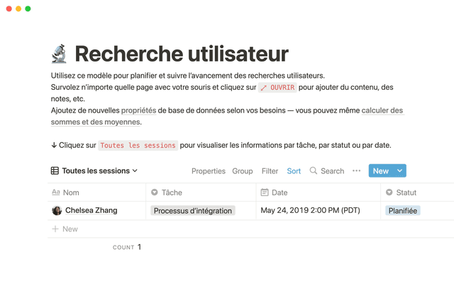 Recherche utilisateur