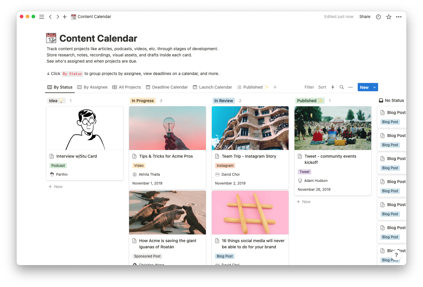 Content calendar template thumbnail