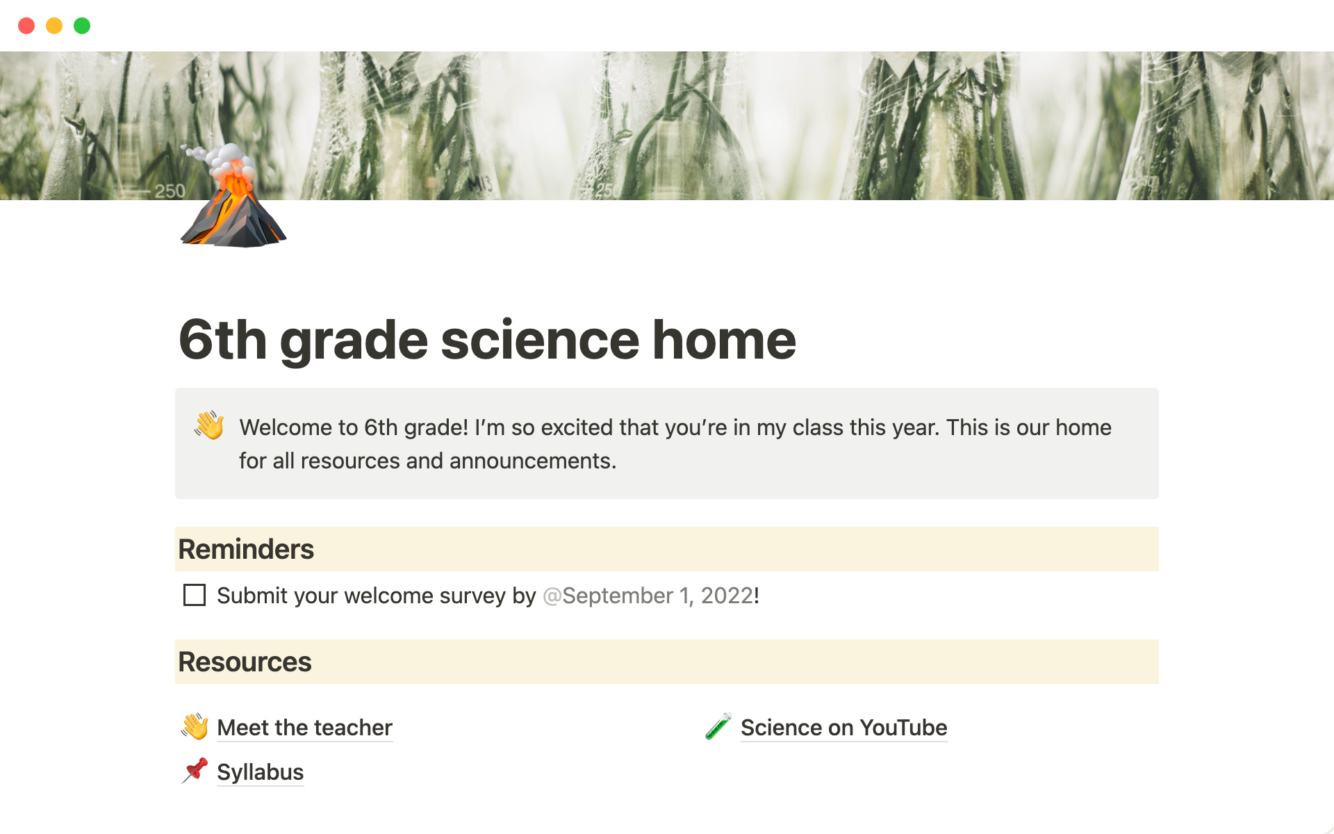 Streamline the teaching process for you and your students by using this dynamic and shareable teacher home.