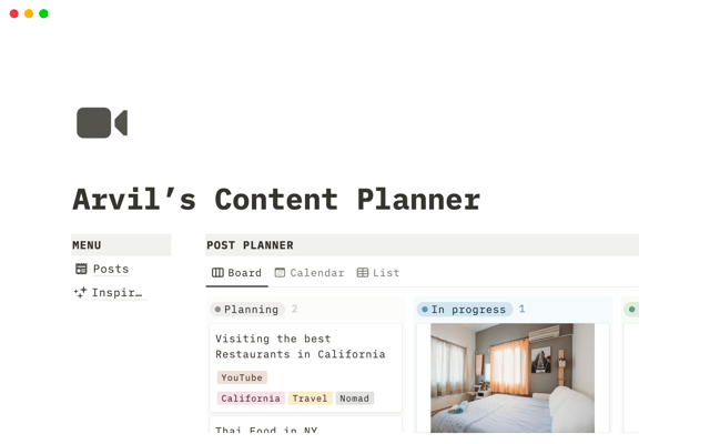 Content Planner